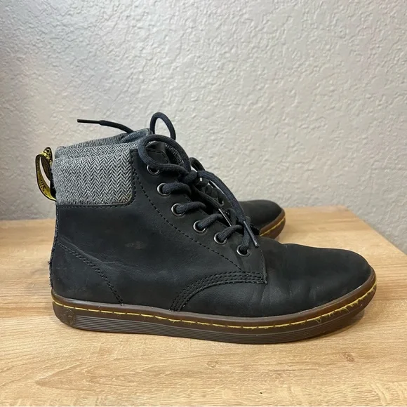 Dr. Martens Black Maelly Moto High Top Grunge Ankle Boots Bootie Sz US 6 - Picture 4 of 5